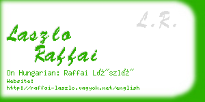 laszlo raffai business card